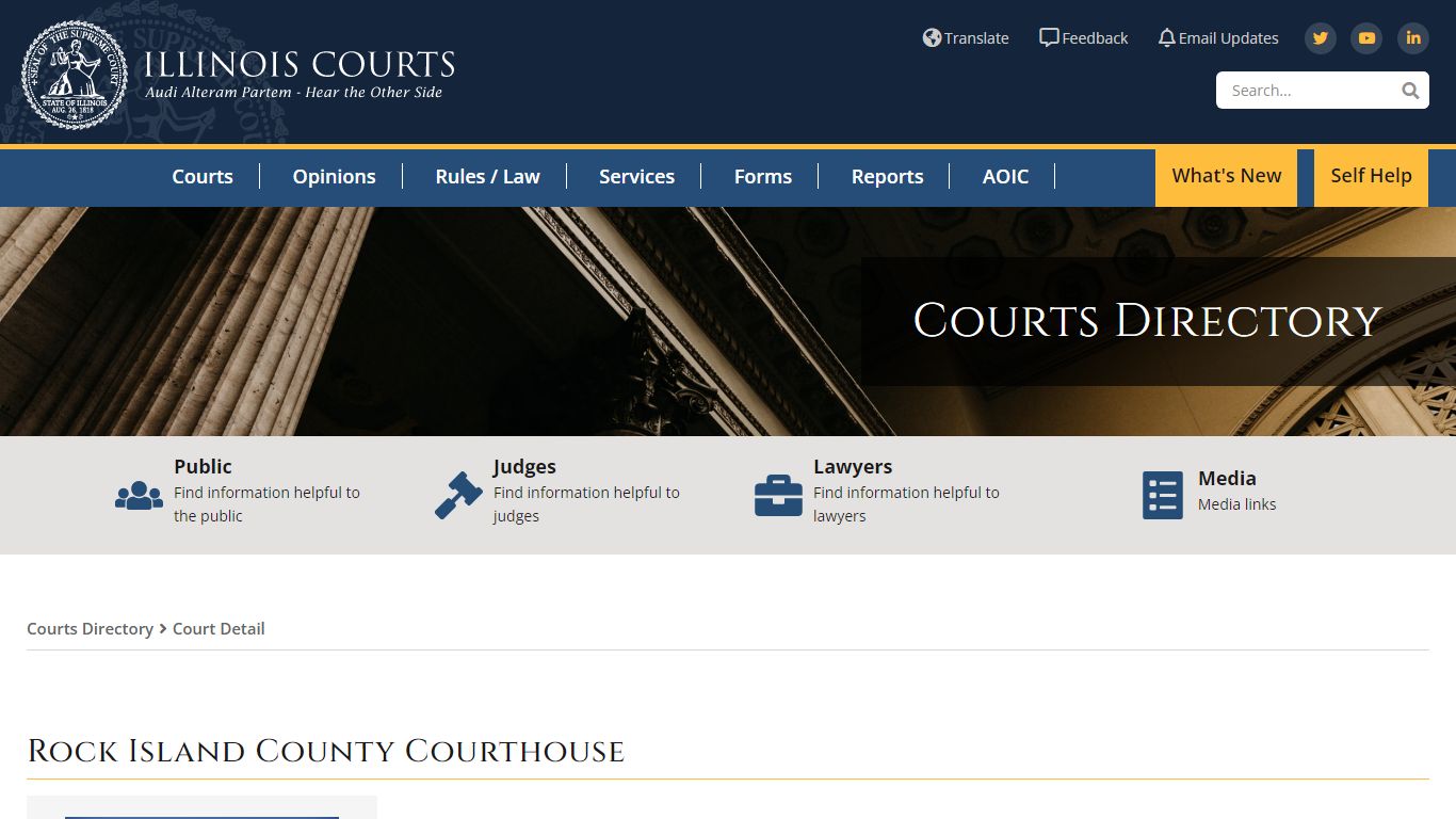 Rock Island County Courthouse - State of Illinois Office of the ...